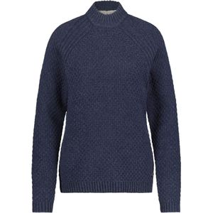 Royal Robbins - Westlands Chunky Mock Neck - Dames Trui - Deep Blue - Merinowol