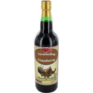 Terschellinger Cranberry Honingwijn Eko 750 ml