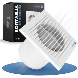 Badkamerventilator 100 mm met vochtsensor en timer extra stil en krachtig innovatief design creëert een aangenaam feel-good klimaat