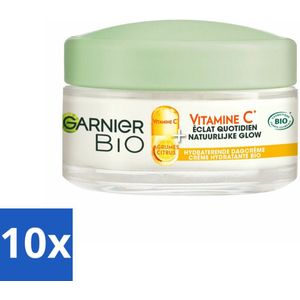 Garnier - Bio - Dagcrème - Vitamine C - Hydraterend - 50 ml - Bulkverpakking - 10 stuks