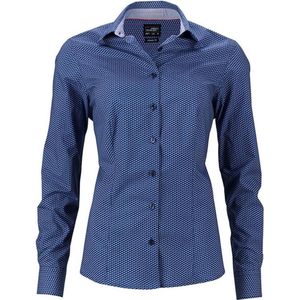 James and Nicholson Dames/dames Vleugelshirt (Blauw/Wit)