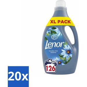20 x Lenor - Wasverzachter - Zeebries - Fris & Zacht - 126 Wasbeurten - Wasverzachter Zeebries - Frisheid Wasmachine - Geur Wasverzachter - Kustgeur Wasmachine - Ylang Ylang Wasverzachter