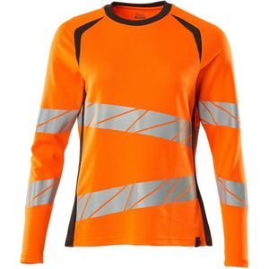 Mascot Damen T-Shirt, Langarm Accelerate Safe 19091-771 Hi-vis Orange/Dunkelanthrazit-S