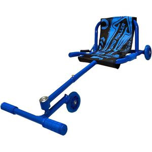 Blauwe -Waveroller- Skelter- Wave roller- roller-ligfiets-kart- skelter-buitenspeelgoed- ligfiets voor kinderen van Ca 3-14 jaar.