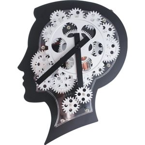 United Entertainment ® - Brain Design Wandklok met Bewegende Tandwielen