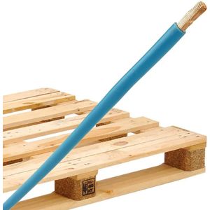 Omdoos aansluitdraad H07V2-K 4mm2 blauw 350mm soepele kern en geperste uiteinden 1000 stuks