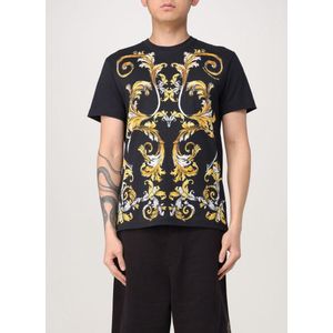 Baroque Print Short Sleeve Tee - Black T-Shirts