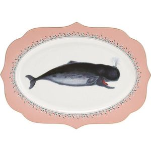 Yvonne Ellen London - Carnival Animal - Serveerschaal 36 x 25 cm - Walvis - Bone China Porselein