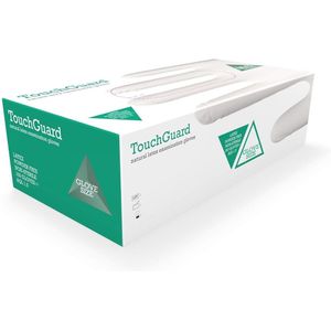 Verwijderbare latex handschoenen zonder poeder - Box van 100, Medium