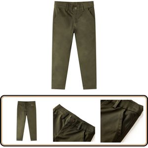 Kinderbroek - Kaki - Maat 92 - Comfortabele pasvorm Kinderbroek - Kinderkleding - Meisjesbroek - Jongensbroek - Khaki