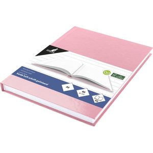 Kangaro schrift - A5 - lijn - 160 pagina's - 80 grams - harde kaft - pastel roze - K-5383