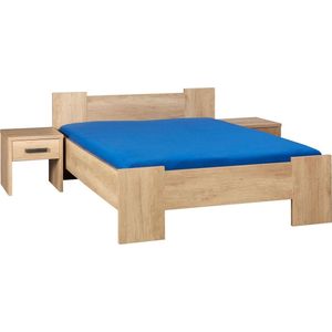 Bedframe 180x200 cm - Incl Middenbalk - Nebreska Eiken - Wouw