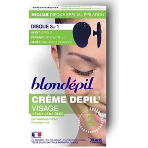 Blondepil Gezicht Ontharingscrème Voor Gevoelige Huid - 20 ml