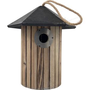 GARDEN SPIRIT Vogelhuisje hangend aan touw  Nestkast rond Ø 16 x 30 cm