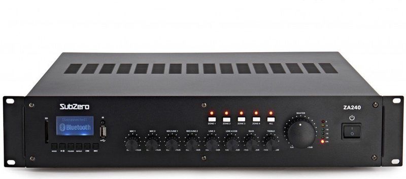 SubZero 240W Multi Zone 100V Lijnversterker