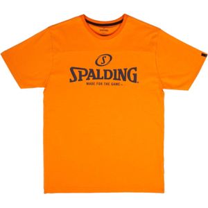 Spalding Essential Logo T-Shirt Heren - Oranje | Maat: L