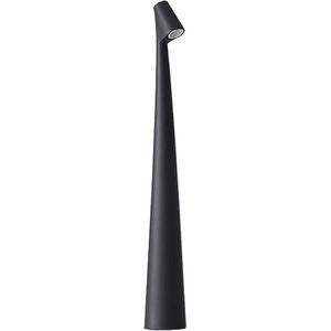 Luxus Draadloze Tafellamp Oplaadbaar - Madelief - Zwart - 35cm - Decoratieve tafellamp - Tafellamp slaapkamer - Bureaulamp - LED - Touch - Dimbaar - Draadloos - Oplaadbaar