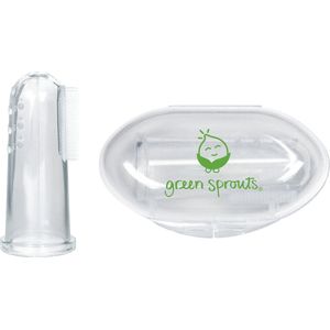 green sprouts - siliconen eerste baby tandenborstel