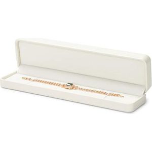 Beige Lange Halsketting Opbergdoos - Cadeau voor Verjaardag, Valentijnsdag en Jubileum