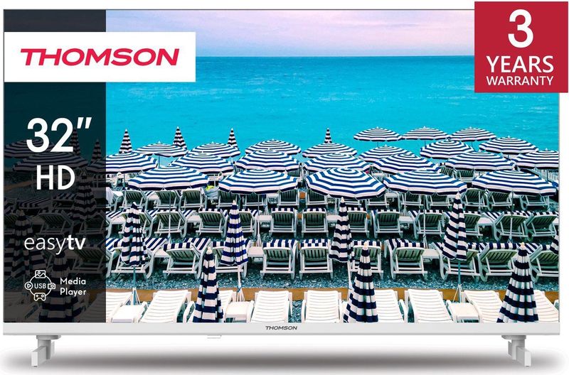 THOMSON - 32HD2S13W - LED TV - Wit - 32 Inch - USB, HDMI, Triple-Tuner