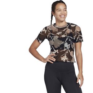 Reebok Myt Aop Mesh T-shirt Met Korte Mouwen Zwart M Vrouw