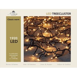 Kerstverlichting 1920 LED treecluster classic warm 25 meter