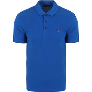 Napapijri - Ealis Polo Kobaltblauw - Regular-fit - Heren Poloshirt Maat M