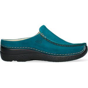 Wolky Comfortschoenen Seamy Slide petrol nubuck