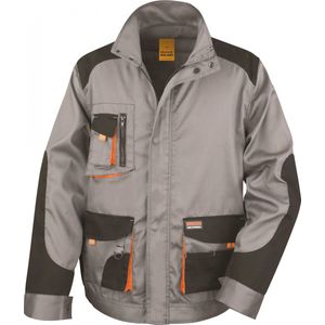 Jas Unisex L (44 UK) Result Lange mouw Grey / Black / Orange 80% Polyester, 20% Katoen