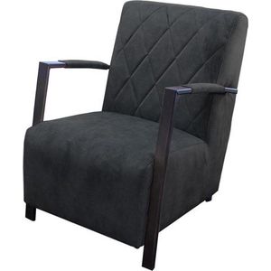 Fauteuil - Isabella - velours Adore antraciet 67