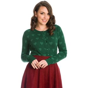 Dancing Days - TRUE LOVE Cardigan - XL - Groen