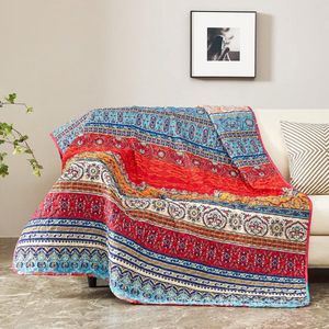 Sprei 170 x 210 cm bedsprei Boho deken quilt tweepersoonsbed gewatteerd dekbed microvezel deken voor slaapkamer als banksprei (Bohemian)