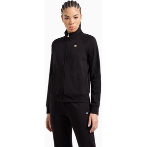 Ea7 Emporio Armani 7w000077_af13135 Sweatshirt Met Rits Zwart M Vrouw