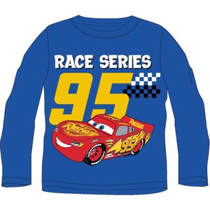 Disney Cars Shirt - Blauw - Katoen - Maat 98