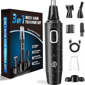 Equivera Neustrimmer - Neushaartrimmer - Oortrimmer - Elektrisch en Oplaadbaar - Afspoelbaar