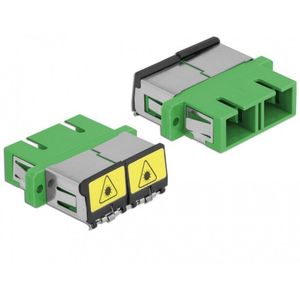 Optische vezelkoppeling met laserbescherming Flip SC Duplex Vrouw naar Sc Duplex vrouwelijke single-mode groen