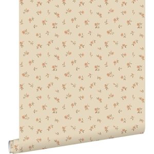 ESTAhome behang vintage bloemetjes beige - 53 cm x 10.05 m - 139834