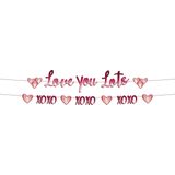 Folat - Letterslingers 'Love You Lots' - 14 x 150 cm - 2 stuks