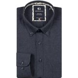 Giordano - Overhemd - Blauw - Lange Mouw - Effen