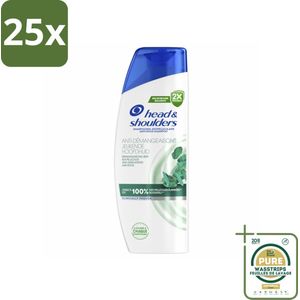 25 x Head & Shoulders - Shampoo - Jeukende Hoofdhuid - 100% Roosvrij - 300 ml - Grootverpakking - Anti-roos Shampoo - Hoofdoorzaak Roos - Jeukende Hoofdhuid - Microbioom Balans - PH Balans