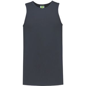 Lemon & Soda Sport singlet voor heren - donkergrijs - mouwloos shirtje - katoen/elastaan - ademend XL (54)