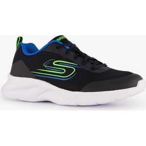 Skechers Dynamatic kinder sneakers zwart groen - Maat 38 - Uitneembare zool