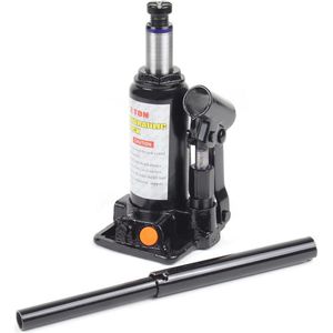 Compacte hydraulische potkrik met 2 ton hefvermogen en verstelbare hoogte