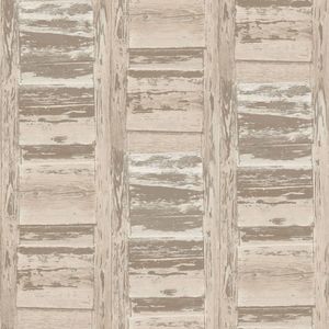 Homestyle - Behangpapier - Oude Balken - Behang - Beige - 0,53 x 10 M.