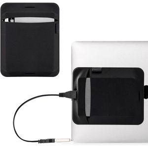 Externe HDD-harde schijfhoes - Zelfklevend - Laptop compatibel - Seagate, Western Digital, Toshiba, LaCie - Zwart - Set van 2