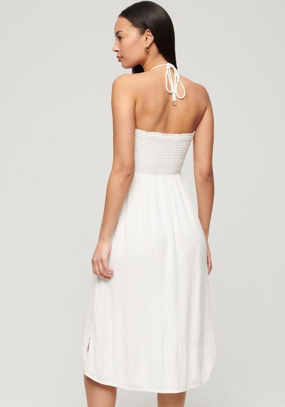Superdry - Smocked Midi Beach - Lange Jurk