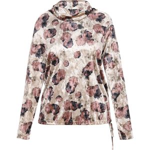 Usha - Blouse - Lichtgrijs - Bloemenprint
