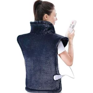 Warmtekussen - Groot verwarmingskussen voor rug en schouders - Snel opwarmen en 6 warmte-instellingen - Automatische uitschakeling na 2 uur