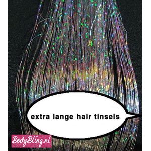 Daviva Hair Tinsels Sparkling zilver #2