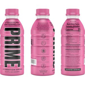 Prime Drink - Hydration - Proefpakket - Ice Pop - Tropical Punch - Strawberry Watermelon - OMG Bubble Tea